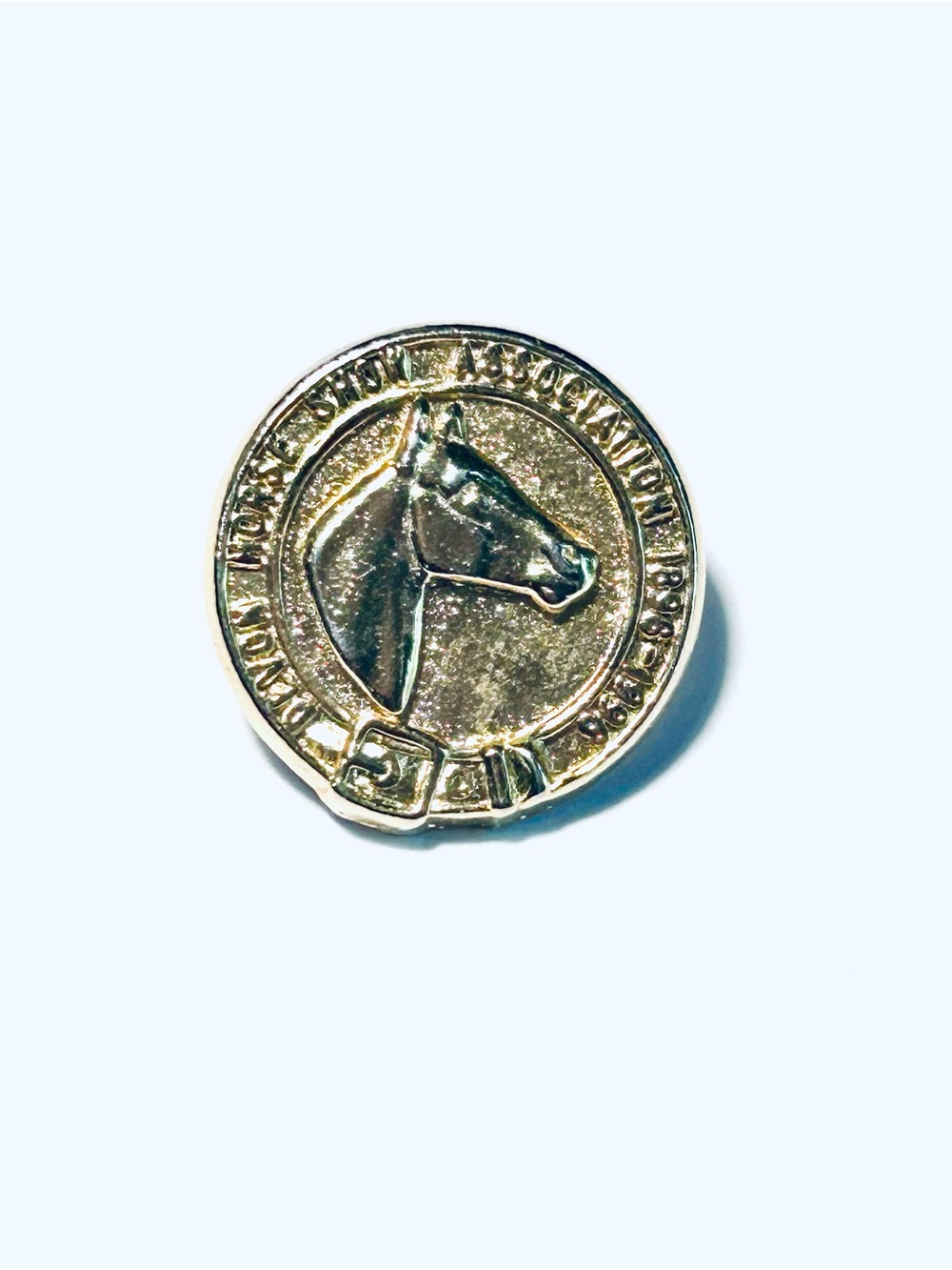 Devon Horse Show Association Gold-tone Horse Head Pin - Equestrian